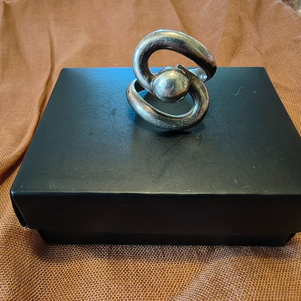 Sterling Silver 925 Swirl Design Ring